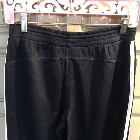 Danskin NowActivewea Pants SzS Straight Legs Drk Blue Side Stripes Pullon - Picture 7 of 8